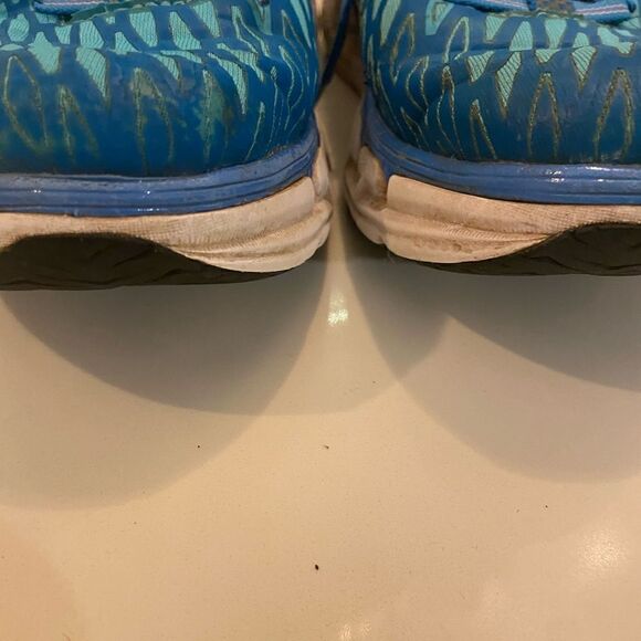 HOKA ONE ONE Vanquish 2 Blue Womens Size 9.5 Running Athletic Blue Melon - Picture 5 of 11